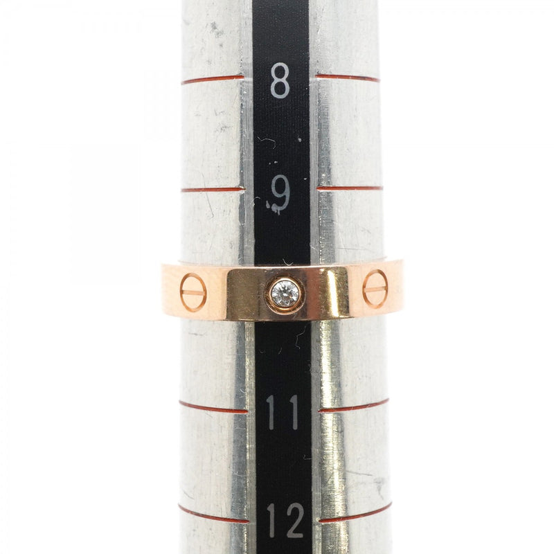 【6jgb0015】カルティエ リング ミニラブ 1PD K18PG ピンクゴールド ダイヤモンド ＃50【中古】レディース