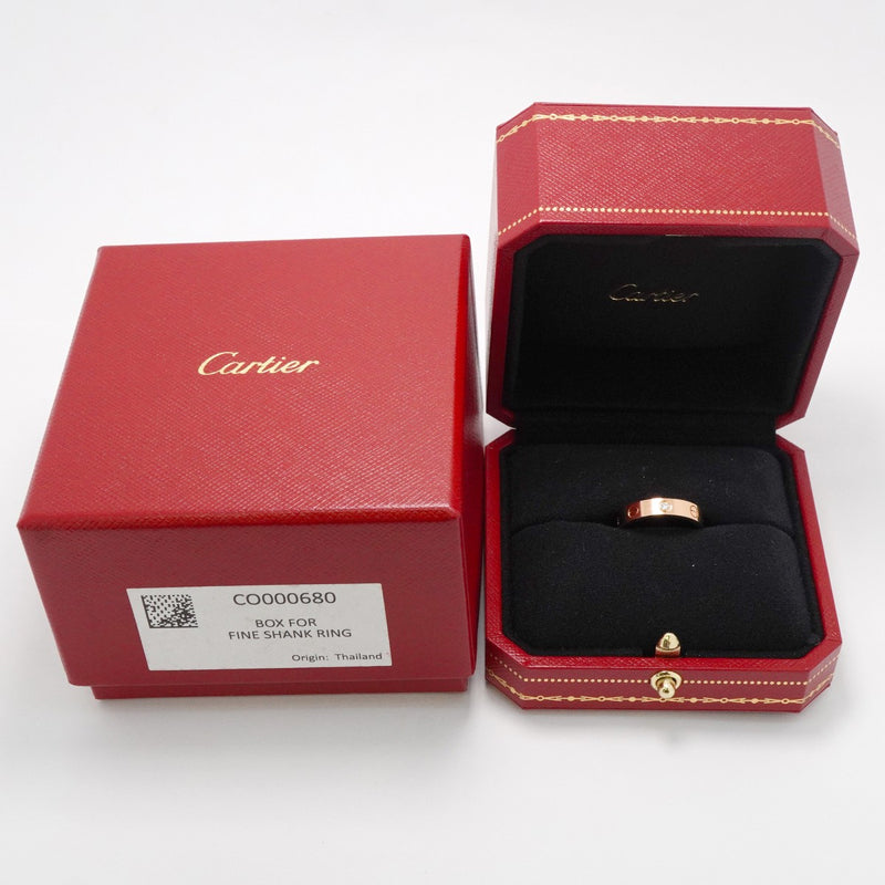 【6jgb0015】カルティエ リング ミニラブ 1PD K18PG ピンクゴールド ダイヤモンド ＃50【中古】レディース