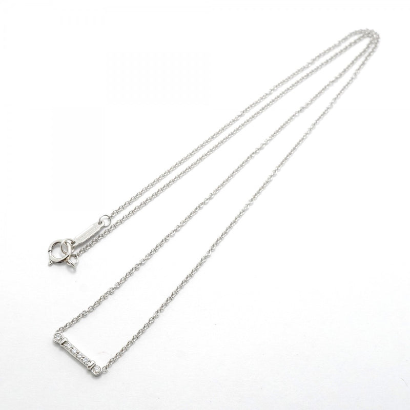 【6jgb0024】ティファニー ネックレス フルールドリス/ステム Pt950 プラチナ ダイヤモンド【中古】レディース