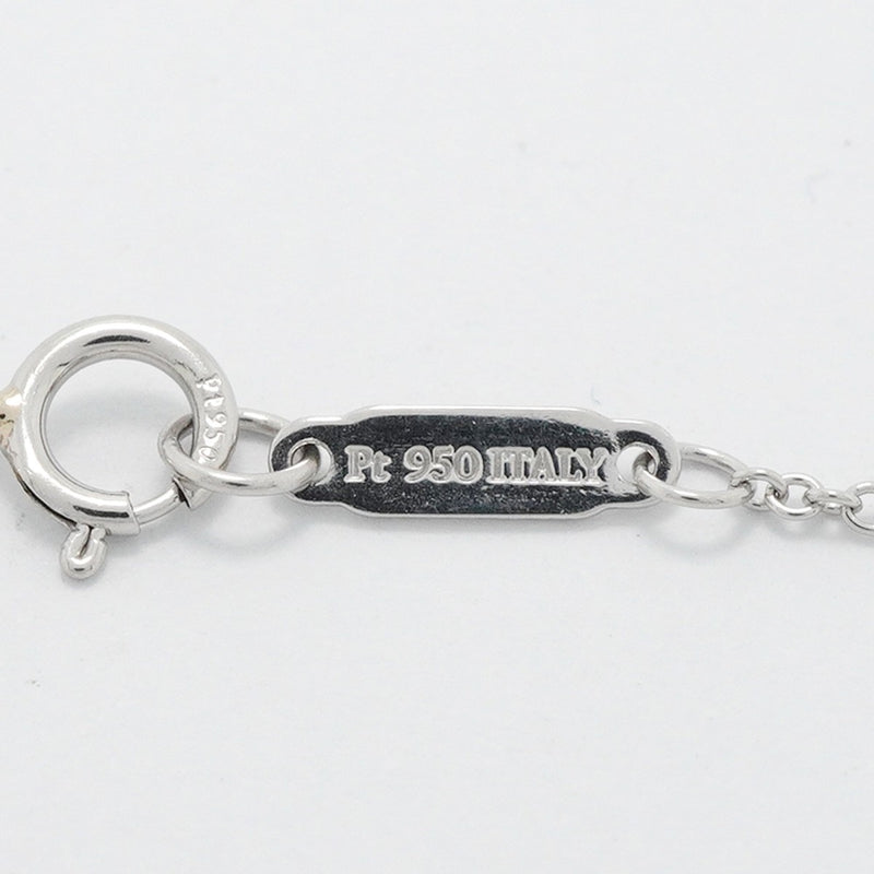 【6jgb0024】ティファニー ネックレス フルールドリス/ステム Pt950 プラチナ ダイヤモンド【中古】レディース