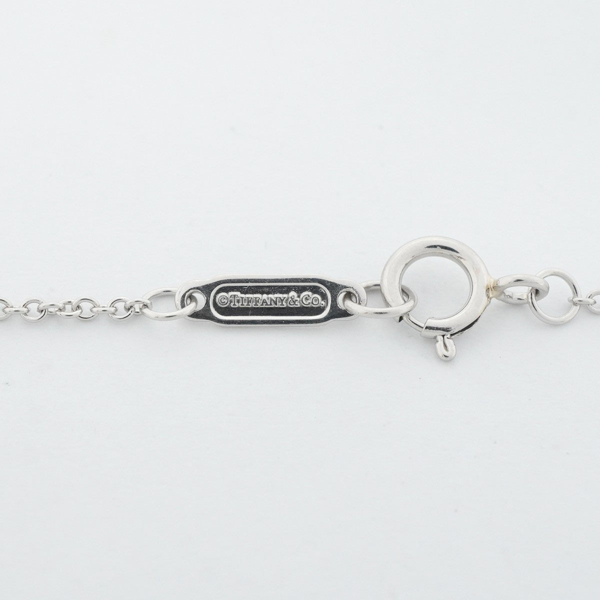【6jgb0024】ティファニー ネックレス フルールドリス/ステム Pt950 プラチナ ダイヤモンド【中古】レディース