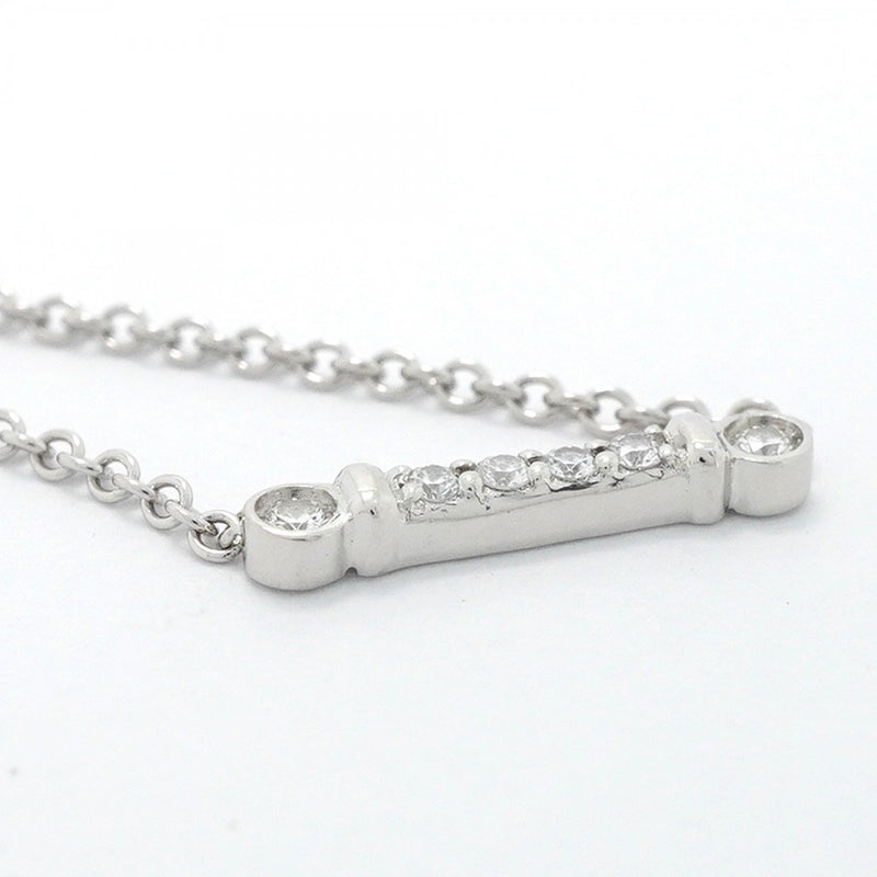 【6jgb0024】ティファニー ネックレス フルールドリス/ステム Pt950 プラチナ ダイヤモンド【中古】レディース