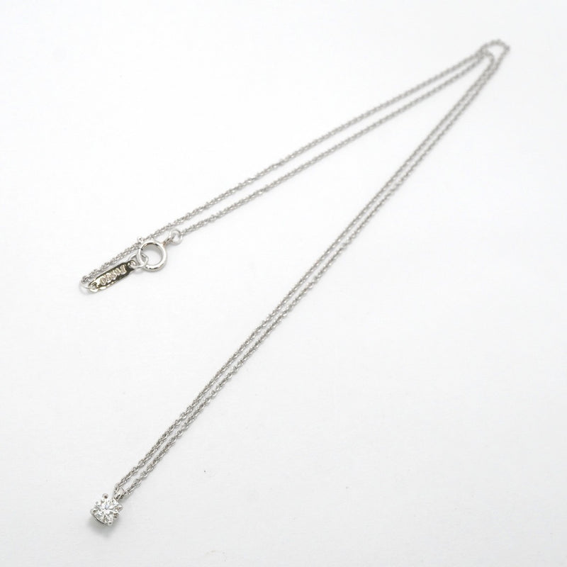 【6jgb0025】ティファニー ネックレス ソリティア 1PD Pt950 プラチナ ダイヤモンド【中古】レディース