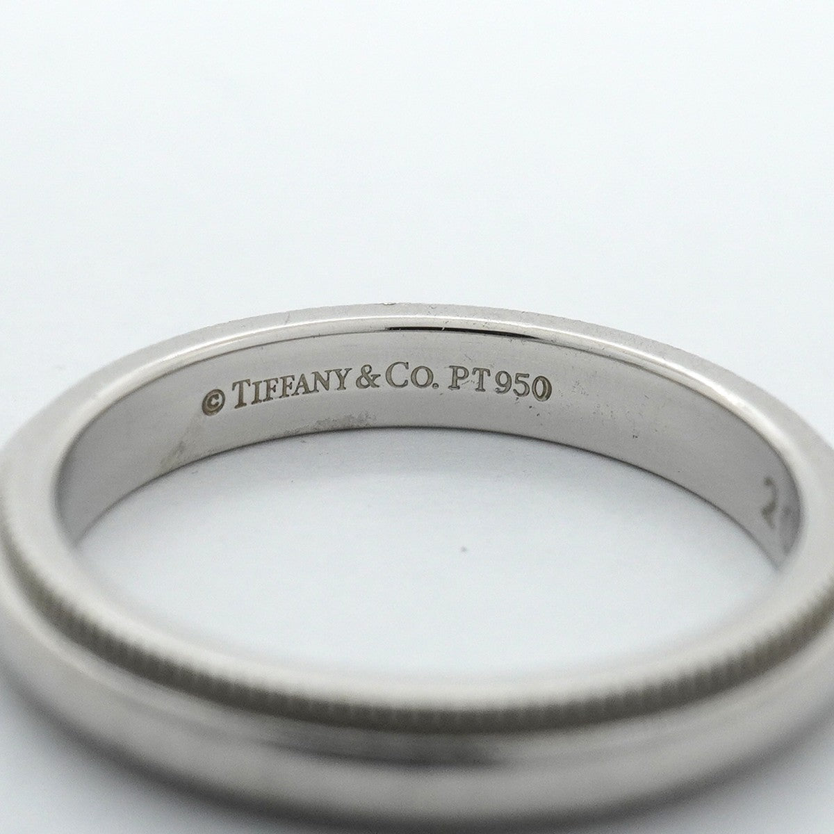 【6jgb0027】ティファニー リング ミルグレイン Pt950 プラチナ 10号【中古】レディース