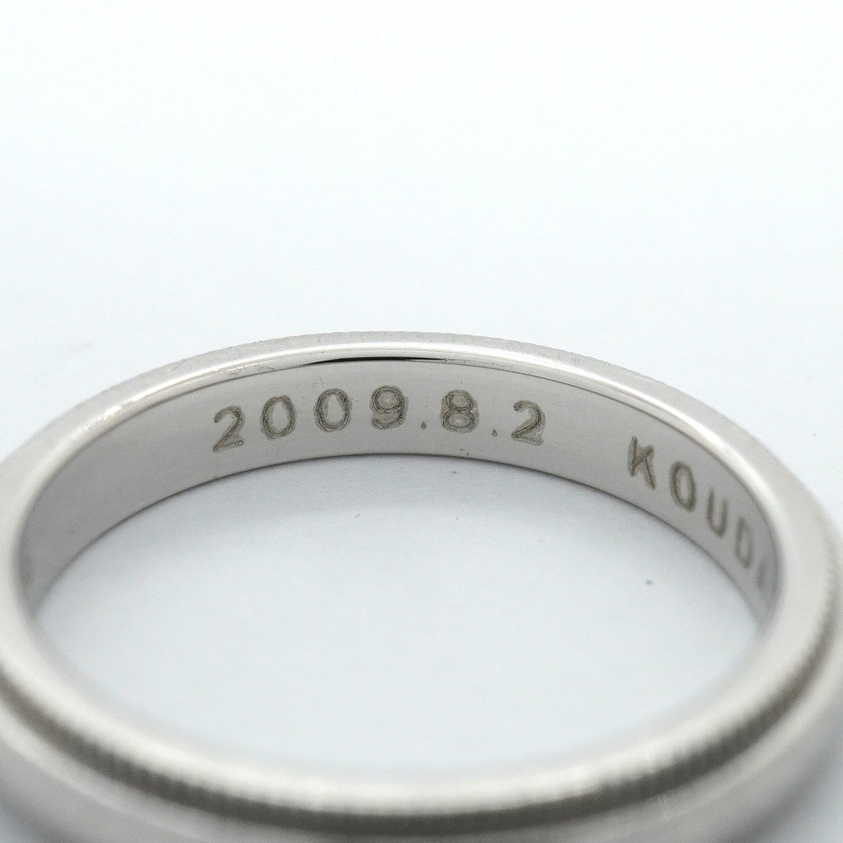 【6jgb0027】ティファニー リング ミルグレイン Pt950 プラチナ 10号【中古】レディース
