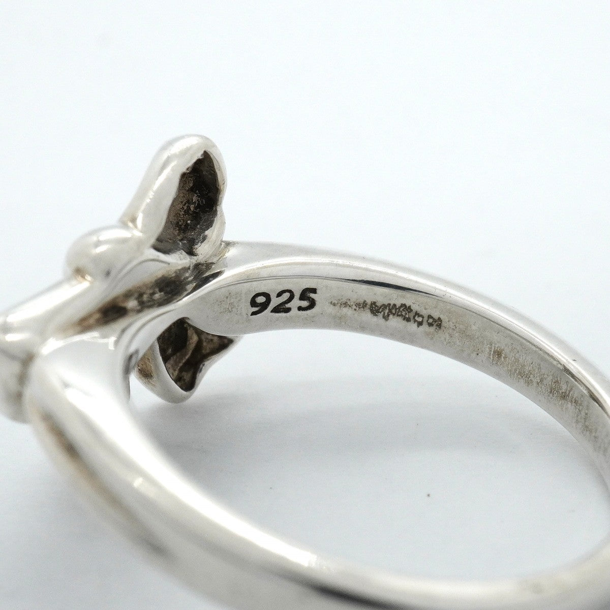 【6jgb0028】ティファニー リング リボン シルバー925 11.5号【中古】レディース
