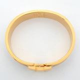 【6jgb0039】エルメス バングル クリッククラックPM GPメッキ ゴールド ベージュ【中古】レディース