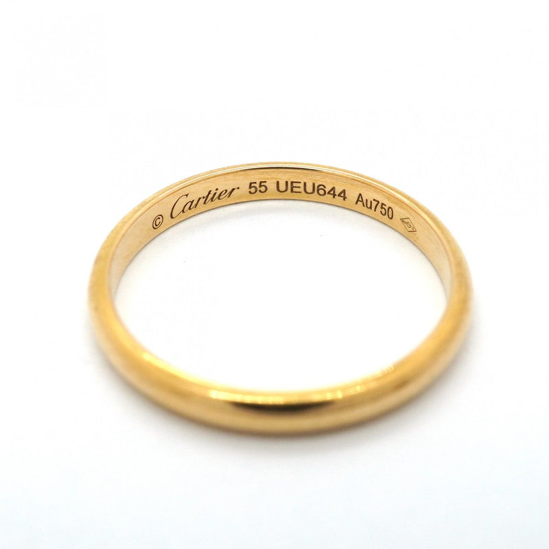 【6jgb0055】カルティエ リング クラシック K18YG イエローゴールド ＃55【中古】メンズ レディース ユニセックス