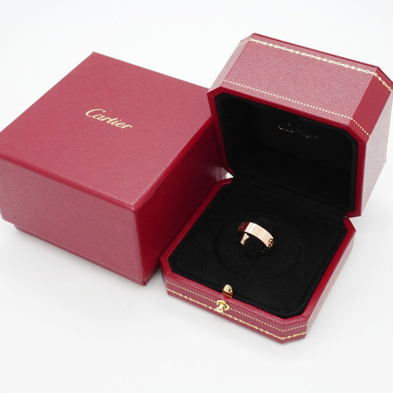 【6jgb0056】カルティエ リング ラブ K18PG ピンクゴールド ＃48【中古】レディース