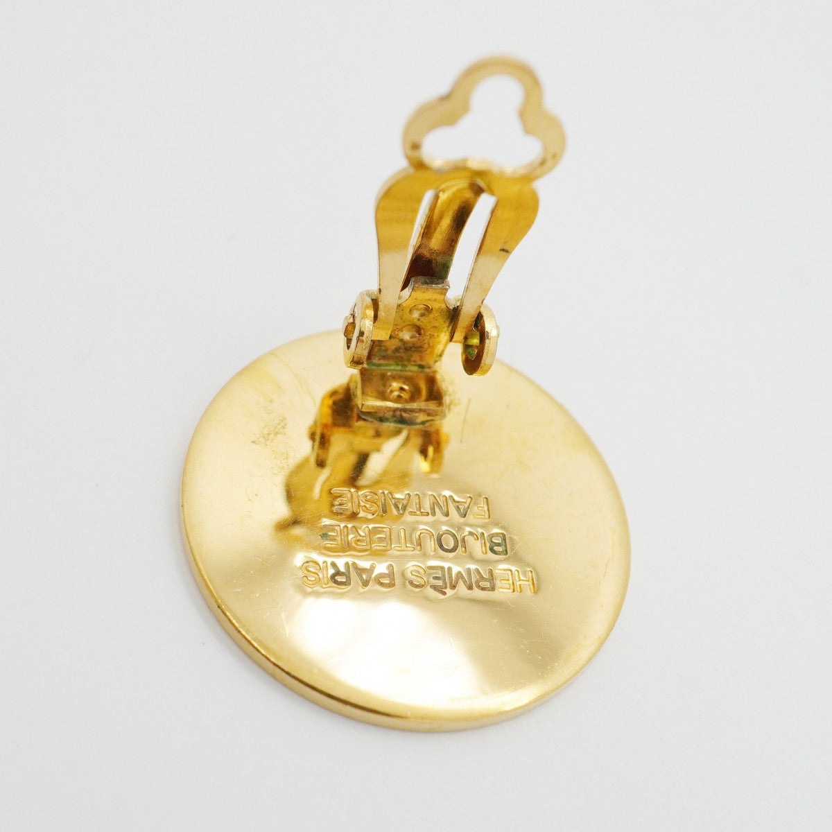 【6jgb0061】エルメス イヤリング セリエ GPメッキ ゴールド【中古】レディース