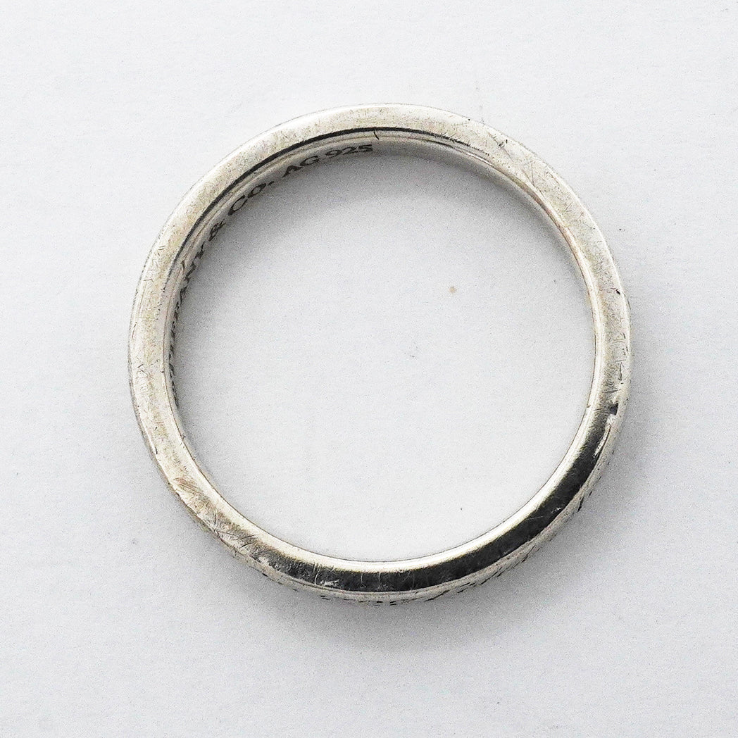 【6jgb0062】ティファニー リング ノーツ シルバー925 10号【中古】レディース