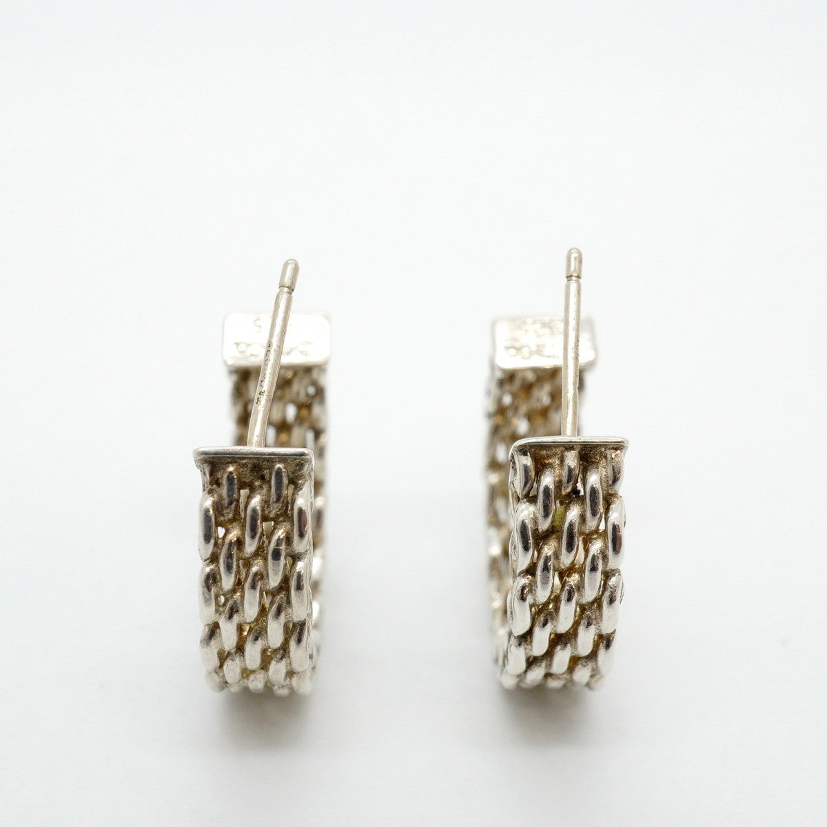 【6jgb0072】ティファニー ピアス サマセット/フープ シルバー925【中古】レディース