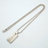 【6jgb0077】ティファニー ネックレス アトラス プレート/ボールチェーン シルバー925【中古】レディース