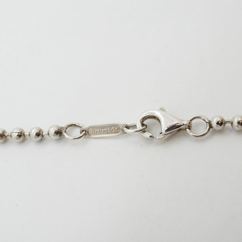 【6jgb0077】ティファニー ネックレス アトラス プレート/ボールチェーン シルバー925【中古】レディース