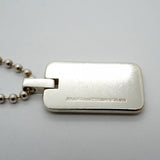 【6jgb0077】ティファニー ネックレス アトラス プレート/ボールチェーン シルバー925【中古】レディース