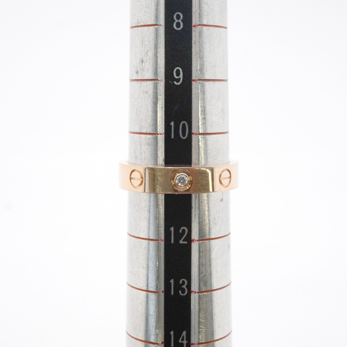 【6jgb0079】カルティエ リング ミニラブ 1PD K18PG ピンクゴールド ダイヤモンド ＃51【中古】レディース