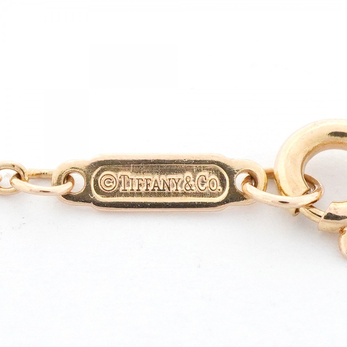 【6jgb0080】ティファニー ブレスレット T TWO/ダブルチェーン K18PG ピンクゴールド ダイヤモンド【中古】レディース
