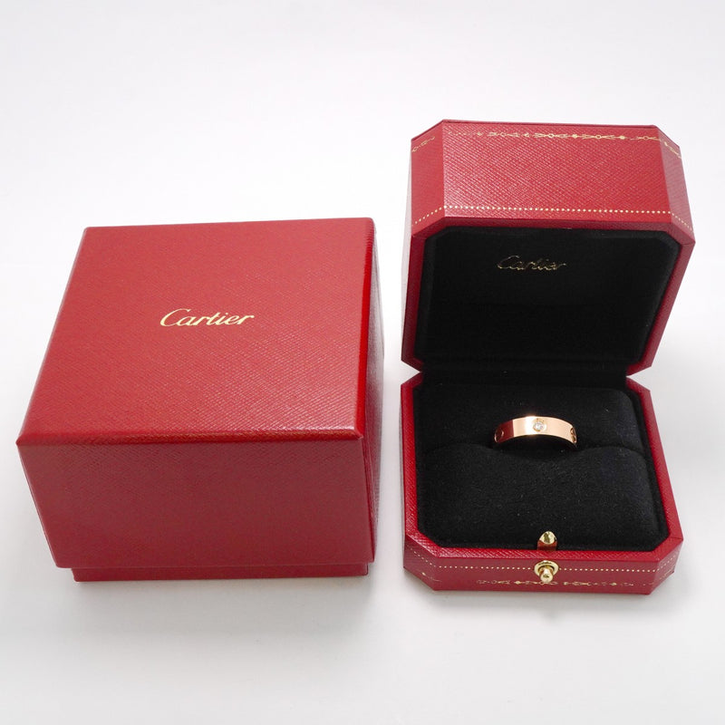 【6jgb0083】カルティエ リング ラブ 3PD K18PG ピンクゴールド ダイヤモンド ＃63【中古】メンズ