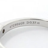 【6jgb0084】ティファニー リング ソリティア 1PD Pt950 プラチナ ダイヤモンド 0.37ct 5.5号【中古】レディース