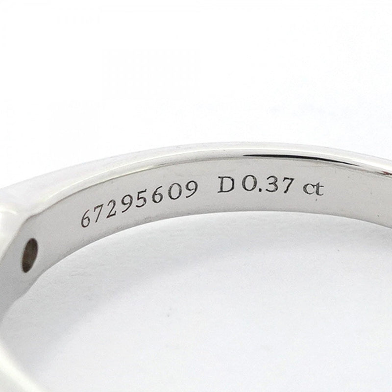【6jgb0084】ティファニー リング ソリティア 1PD Pt950 プラチナ ダイヤモンド 0.37ct 5.5号【中古】レディース