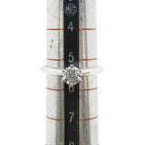 【6jgb0084】ティファニー リング ソリティア 1PD Pt950 プラチナ ダイヤモンド 0.37ct 5.5号【中古】レディース