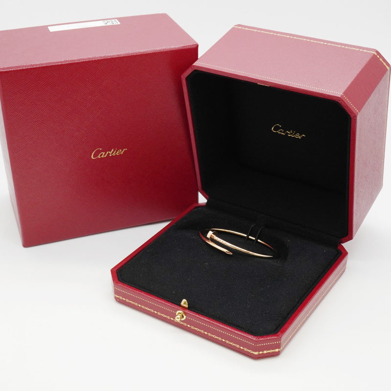【6jgb0085-e】カルティエ バングル ジュストアンクル K18PG ピンクゴールド【中古】レディース