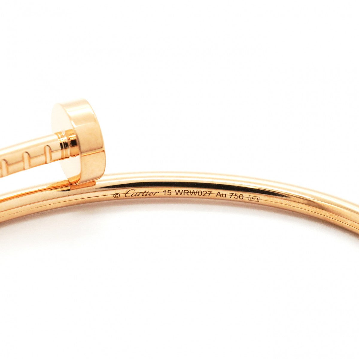 【6jgb0085-e】カルティエ バングル ジュストアンクル K18PG ピンクゴールド【中古】レディース
