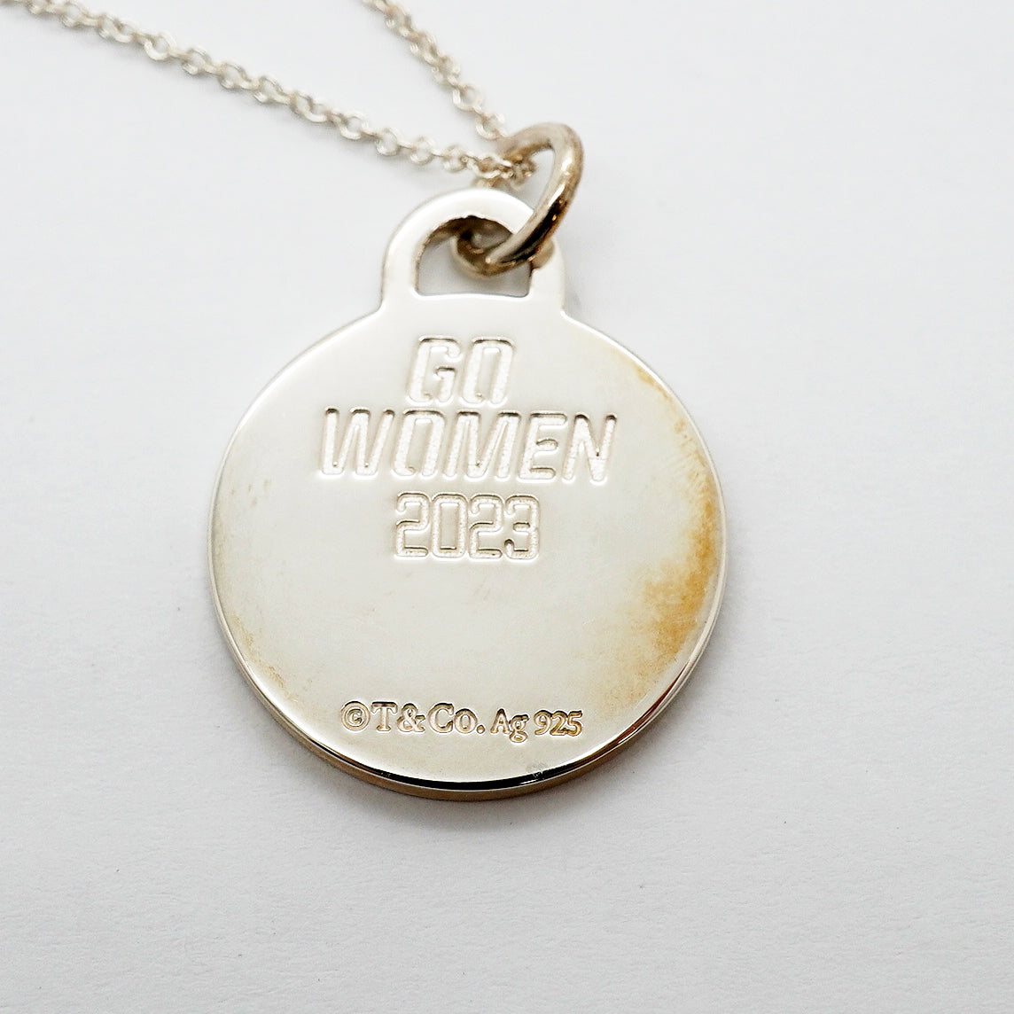【6jgb0096-k】ティファニー ネックレス GO WOMEN シルバー925【中古】レディース