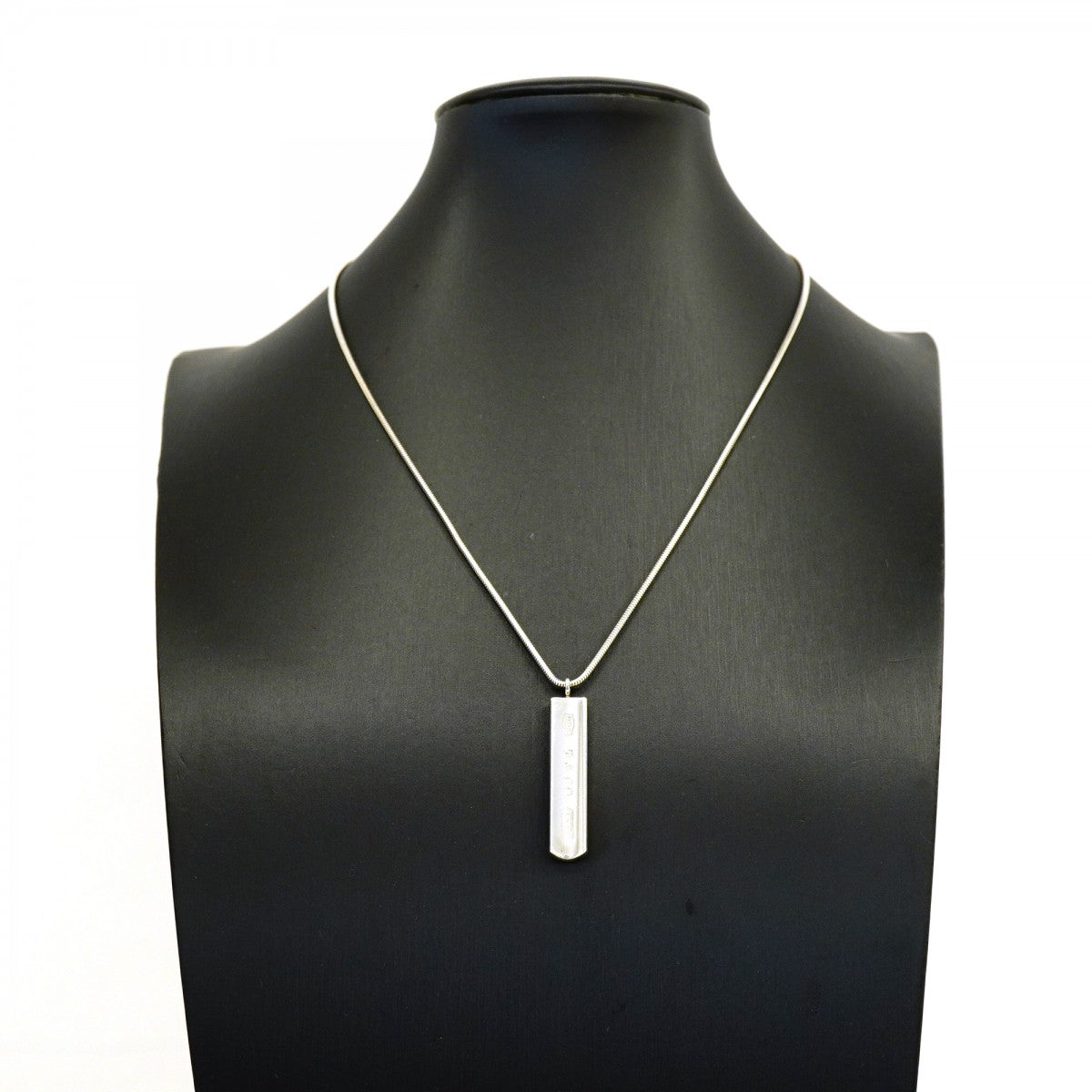 【6jgb0103-k】ティファニー ネックレス ナローバー シルバー925【中古】レディース