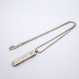 【6jgb0103-k】ティファニー ネックレス ナローバー シルバー925【中古】レディース