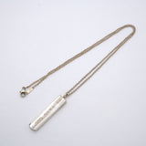 【6jgb0105-k】ティファニー ネックレス ナローバー シルバー925【中古】レディース