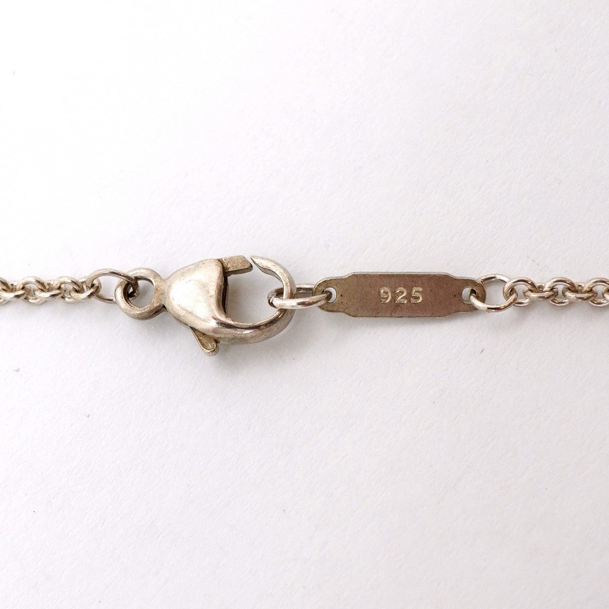 【6jgb0105-k】ティファニー ネックレス ナローバー シルバー925【中古】レディース