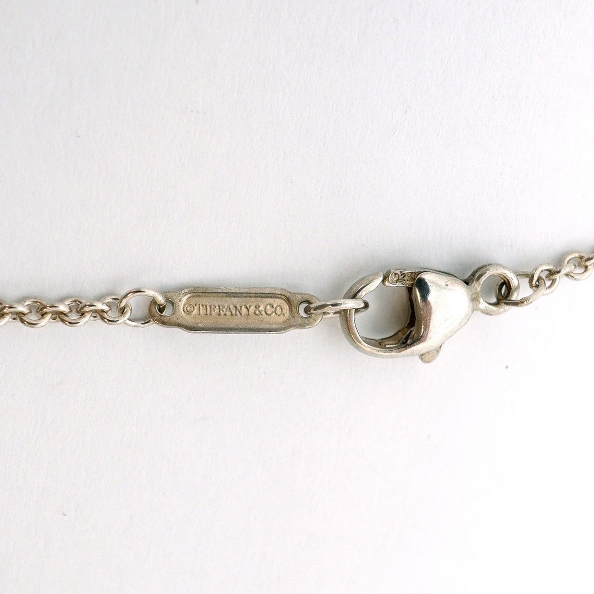 【6jgb0105-k】ティファニー ネックレス ナローバー シルバー925【中古】レディース