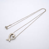 【6jgb0106-k】ティファニー ネックレス ラビングハート シルバー925【中古】レディース