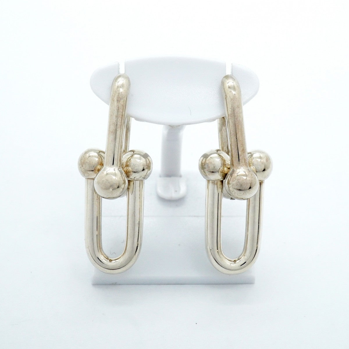 【6jgb0108-k】ティファニー ピアス ハードウェア/ラージリンク シルバー925【中古】メンズ レディース ユニセックス