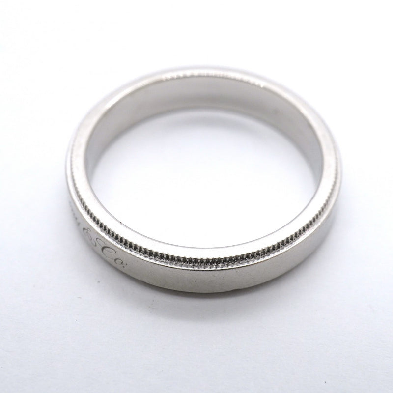 【6jgb0110】ティファニー リング ノーツ/ミルグレイン Pt950 プラチナ 16号【中古】メンズ
