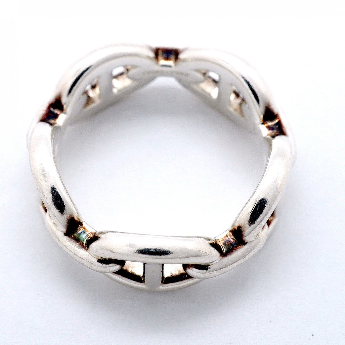 【6jgb0113】エルメス リング アンシェネ シェーヌダンクル シルバー925 ＃53【中古】レディース