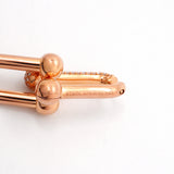 【6jgb0117】ティファニー ピアス ハードウェア/ラージリンク K18PG ピンクゴールド ダイヤモンド 0.59ct【中古】レディース