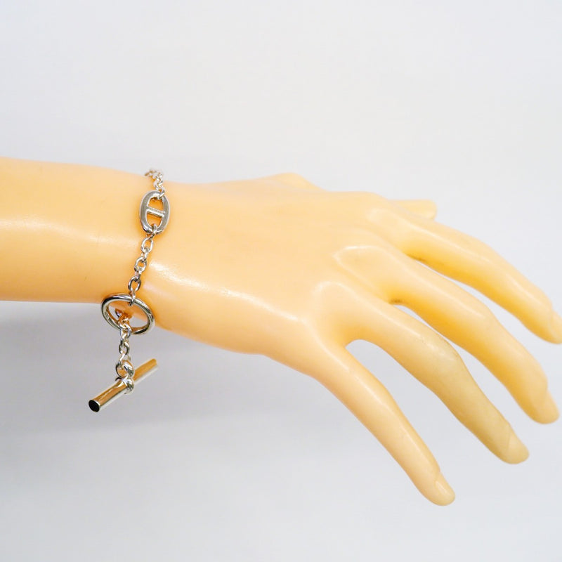 【6jgb0118】エルメス ブレスレット シェーヌダンクル ファランドール シルバー925【中古】レディース