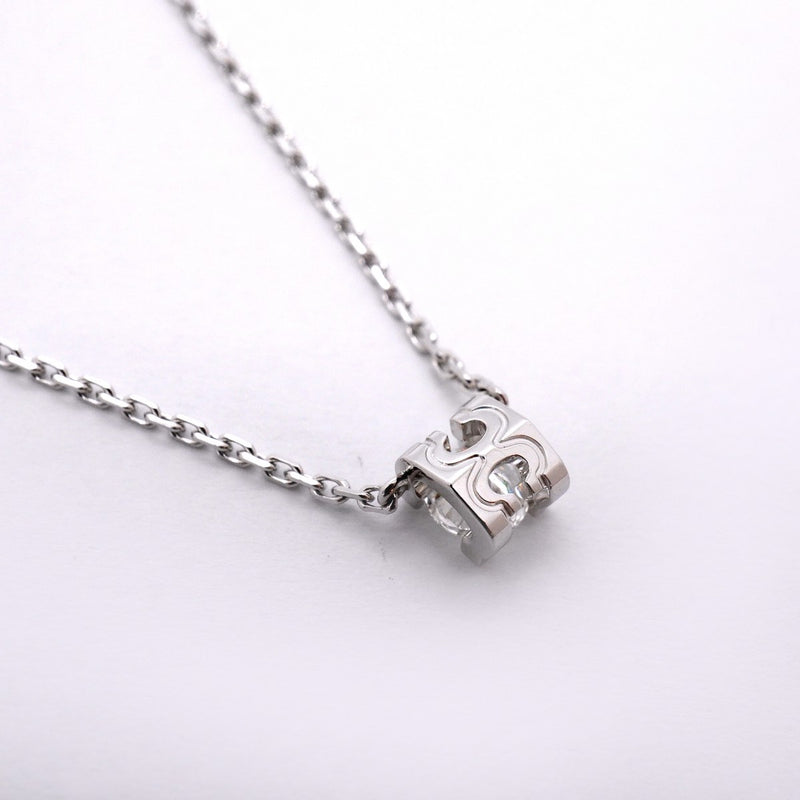 【6jgb0119】カルティエ ネックレス Cドゥ 1PD K18WG ホワイトゴールド ダイヤモンド【中古】レディース