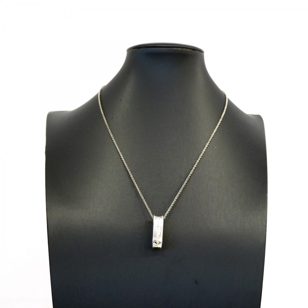 【6jgb0122】ティファニー ネックレス ナロー/ループ オーバル シルバー925【中古】レディース