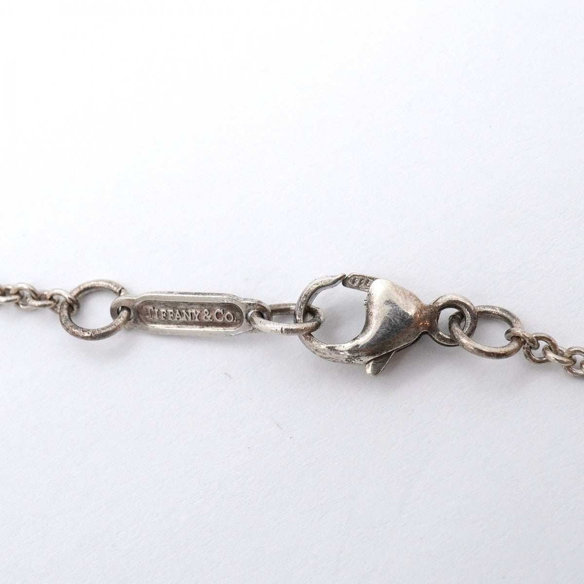 【6jgb0122】ティファニー ネックレス ナロー/ループ オーバル シルバー925【中古】レディース