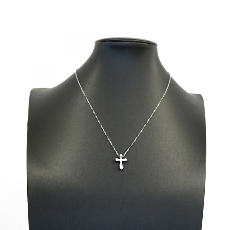 【6jgb0123】ティファニー ネックレス スモールクロス シルバー925【中古】レディース