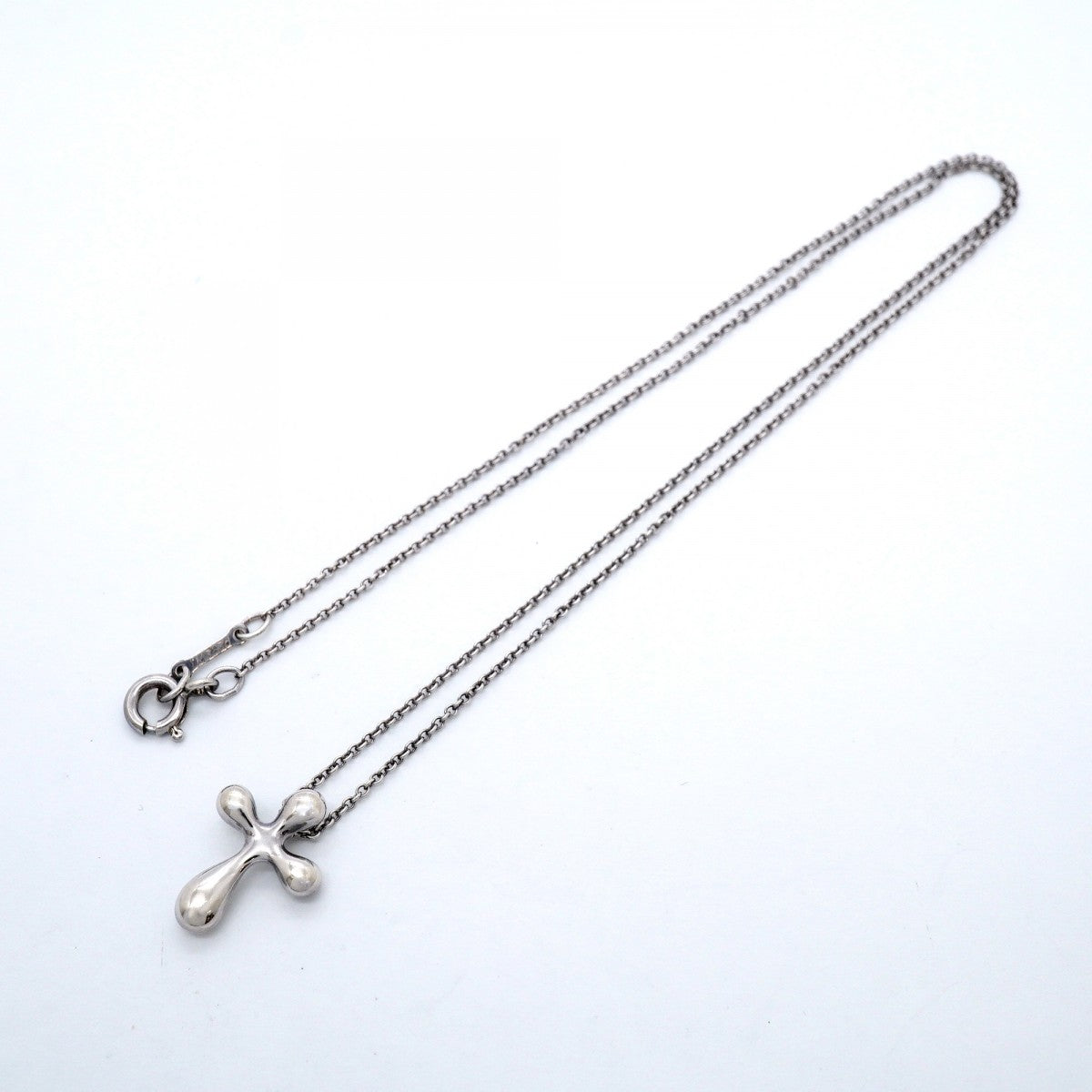 【6jgb0123】ティファニー ネックレス スモールクロス シルバー925【中古】レディース