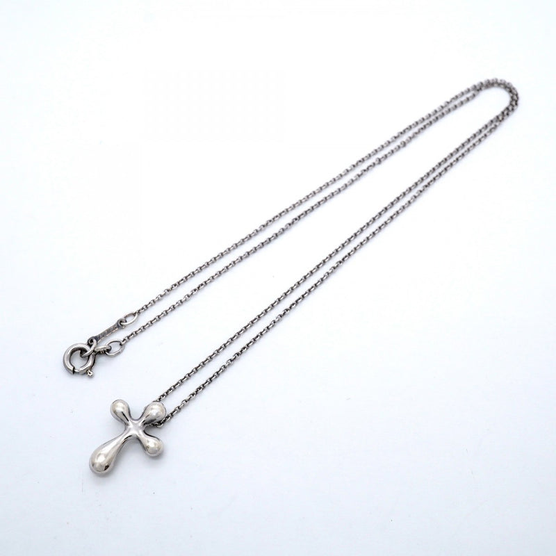 【6jgb0123】ティファニー ネックレス スモールクロス シルバー925【中古】レディース