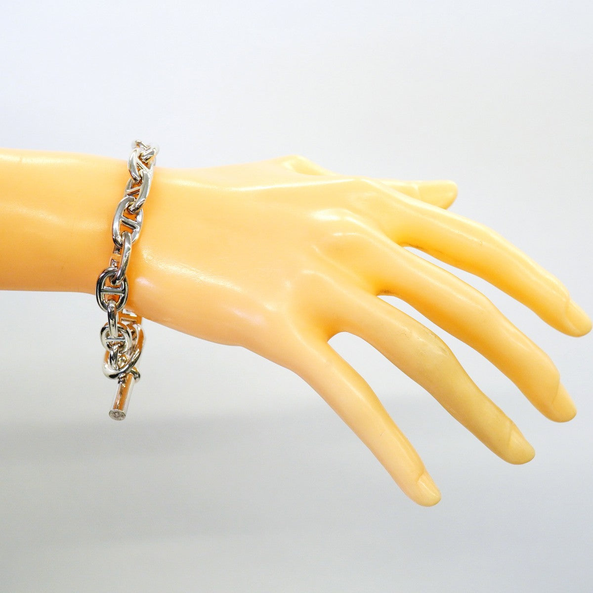 【6jgb0125】エルメス ブレスレット シェーヌダンクル MM 15コマ シルバー925【中古】レディース