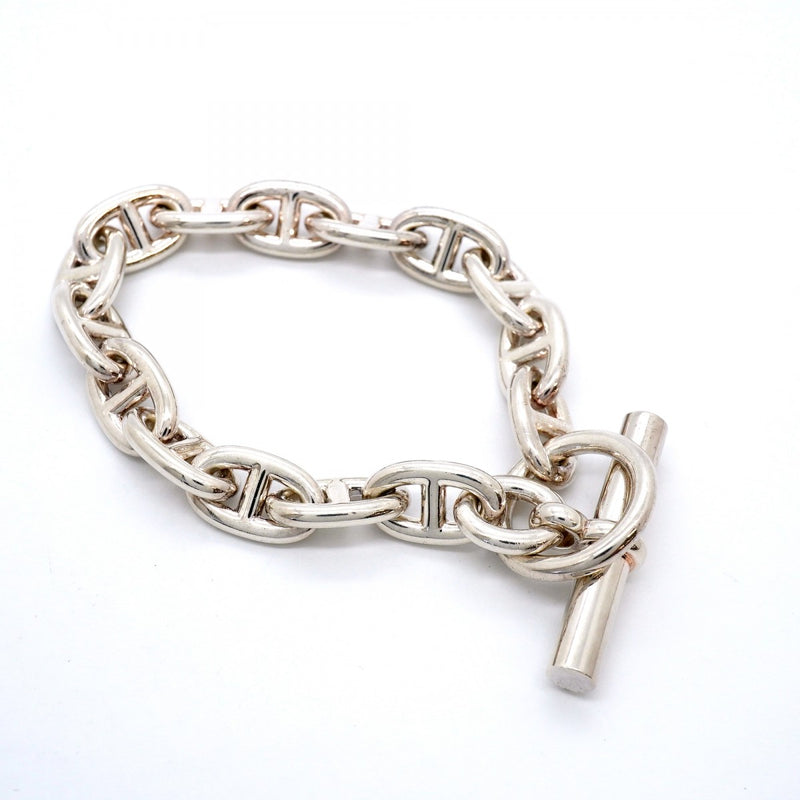 【6jgb0125】エルメス ブレスレット シェーヌダンクル MM 15コマ シルバー925【中古】レディース