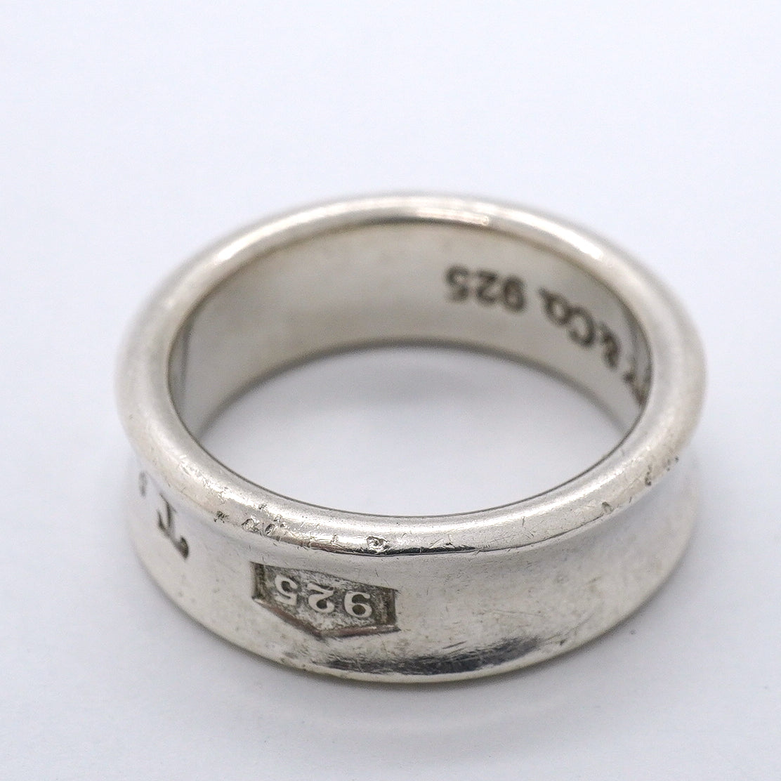 【6jgb0128-k】ティファニー リング ナロー シルバー925 15.5号【中古】レディース
