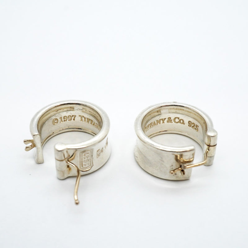 【6jgb0131-k】ティファニー ピアス ナロー/フープ シルバー925【中古】メンズ レディース ユニセックス