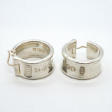 【6jgb0131-k】ティファニー ピアス ナロー/フープ シルバー925【中古】メンズ レディース ユニセックス